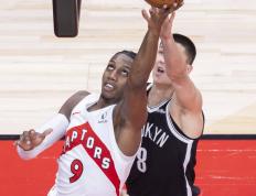 （体育）籃(lán)球——NBA季前賽(sài)：猛龙胜籃(lán)网