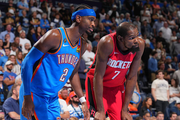 NBA揭幕战：双加时！雷霆(tíng)125-124险胜火箭